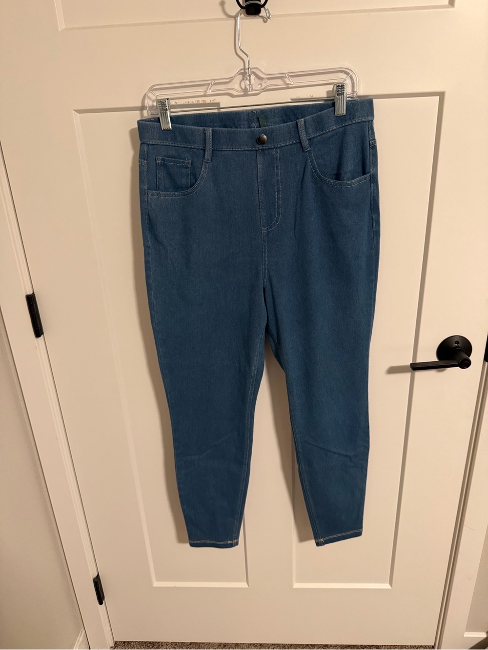 HALARA Mid-Rise Blue Jeggings